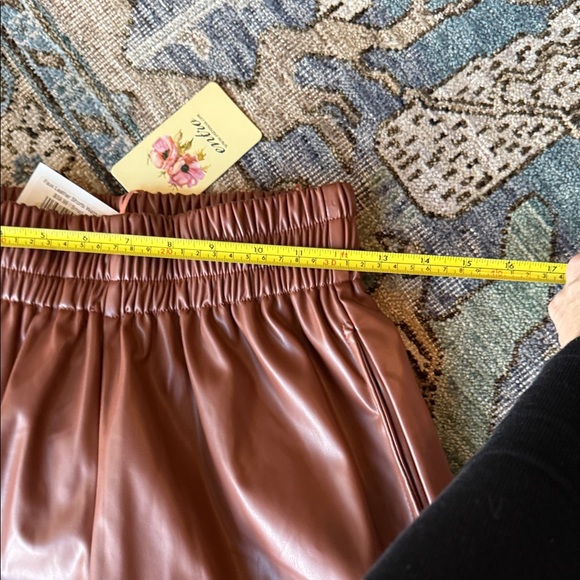 Boutique Brown Faux Leather Shorts - Picture 4 of 4